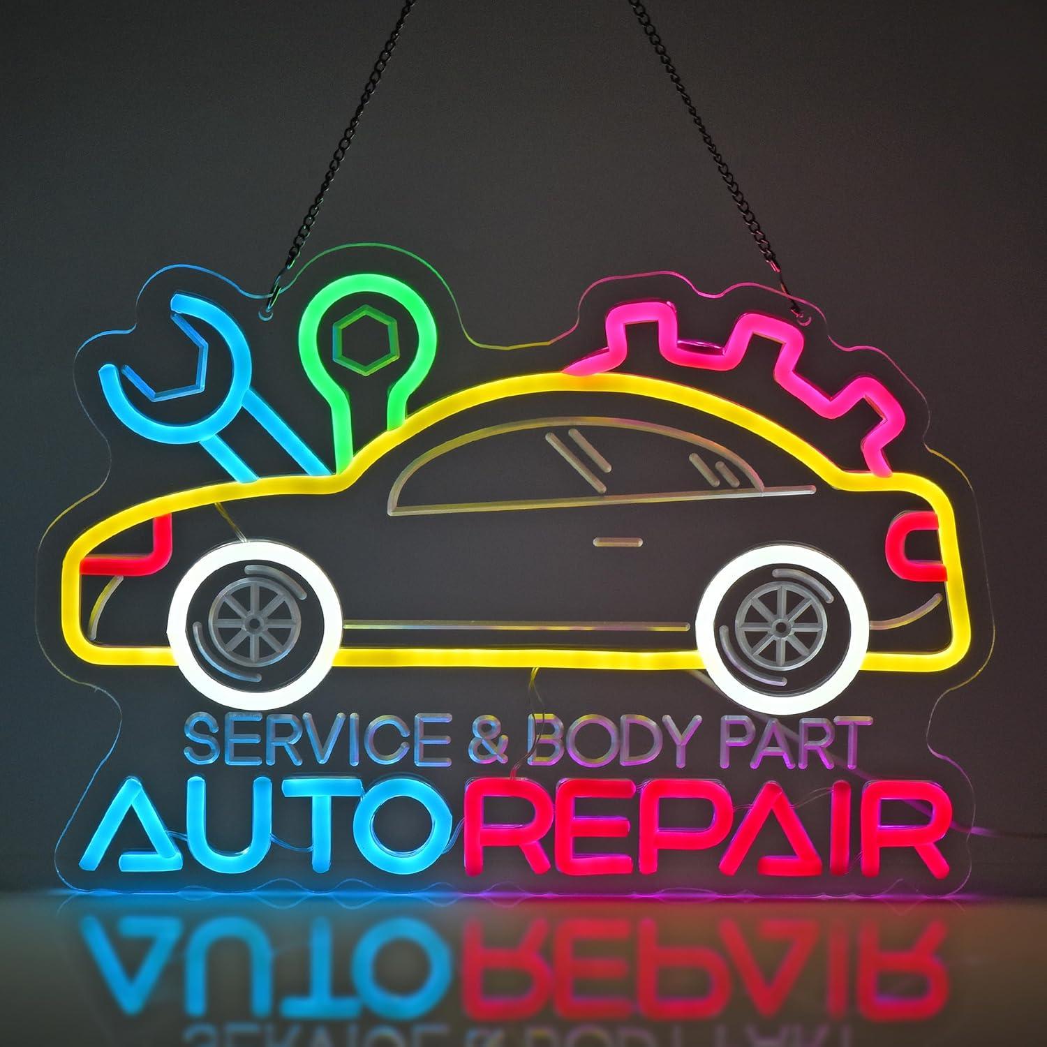 Auto Repair Shop In - Auto Repair Neon Sign Neon Light