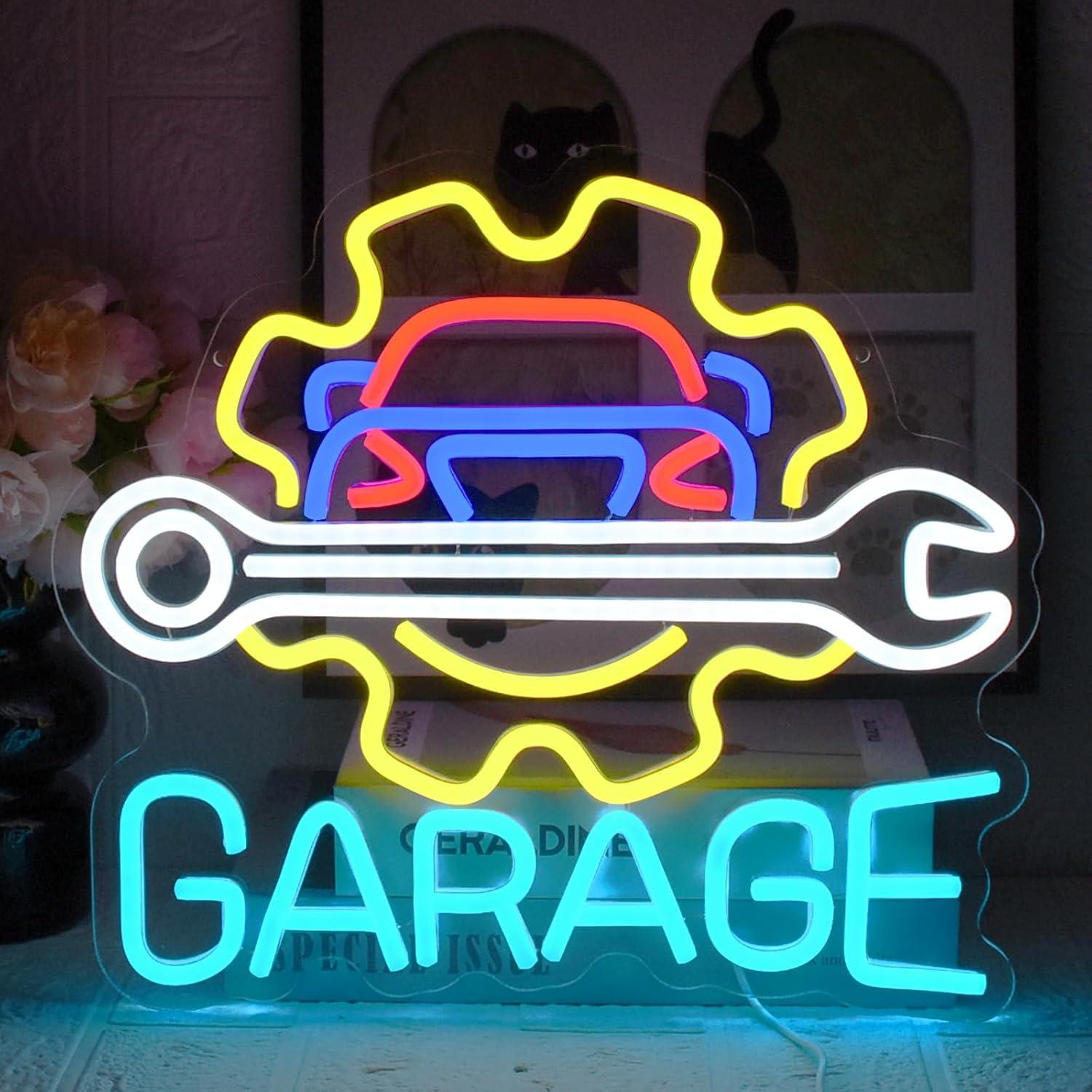 Garage Neon Sign USB Powered L - Auto Repair Shop In incelemesi ve fiyatı