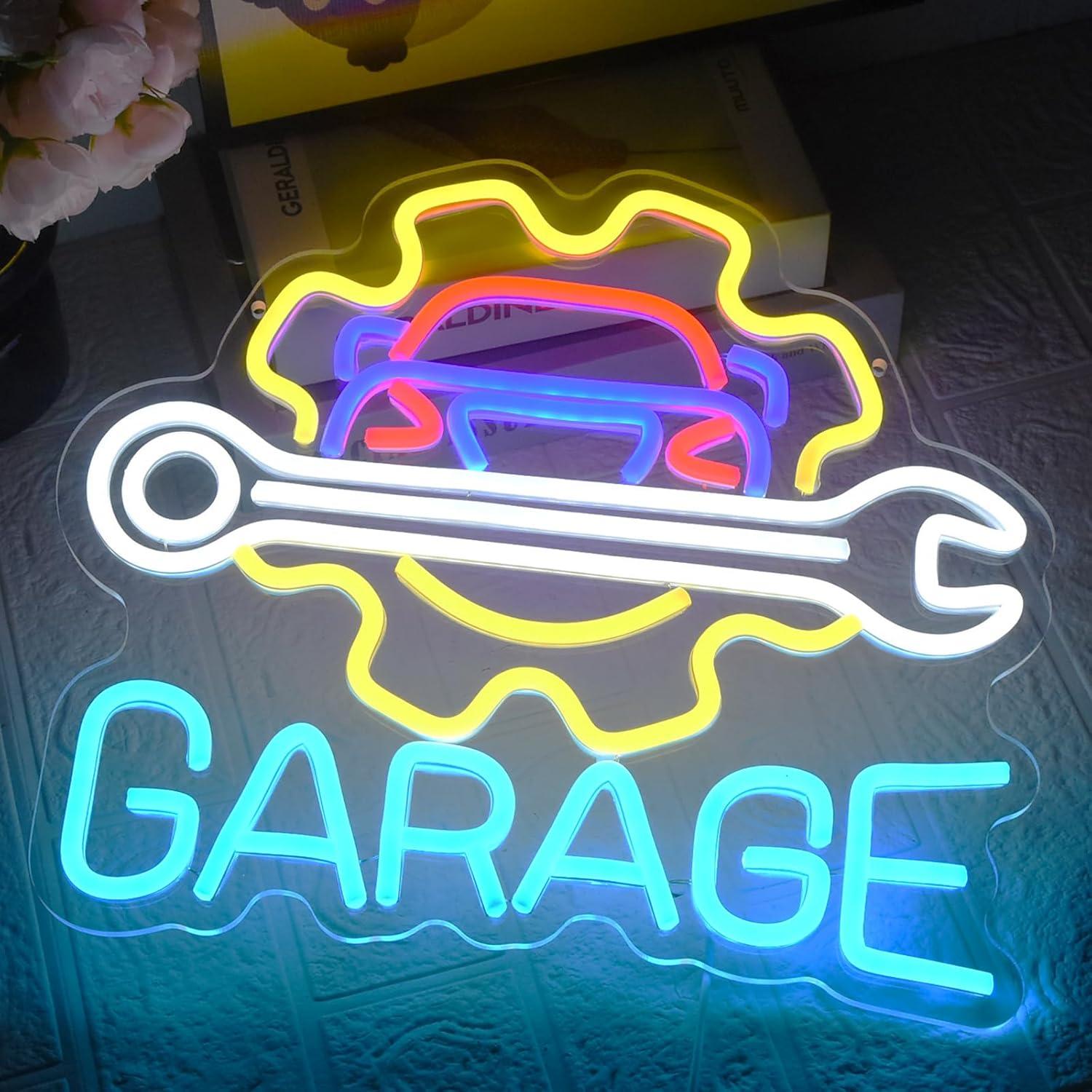 Garage Neon Sign USB Powered L - Auto Repair Shop In incelemesi ve fiyatı