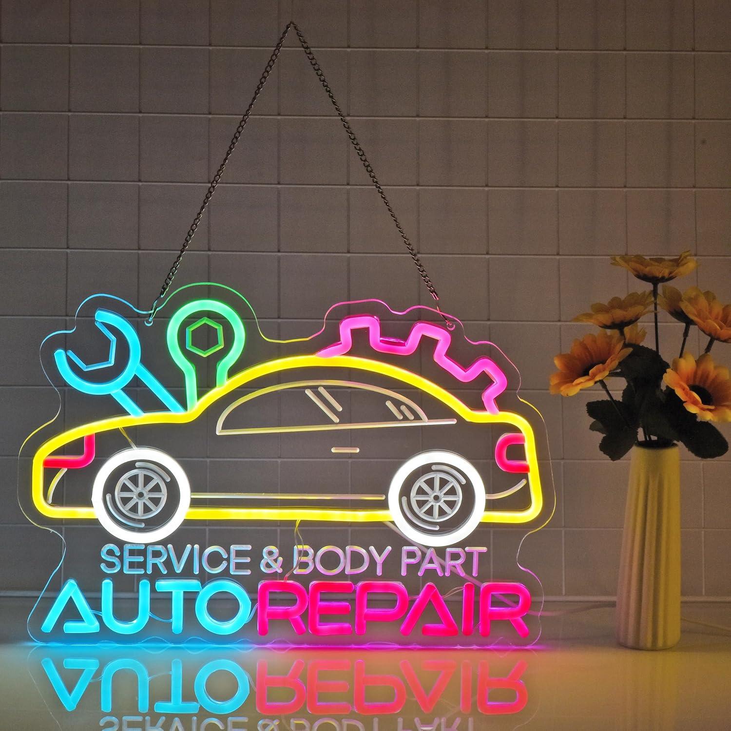 Auto Repair Neon Sign Neon Lig - Auto Repair Shop In incelemesi ve fiyatı