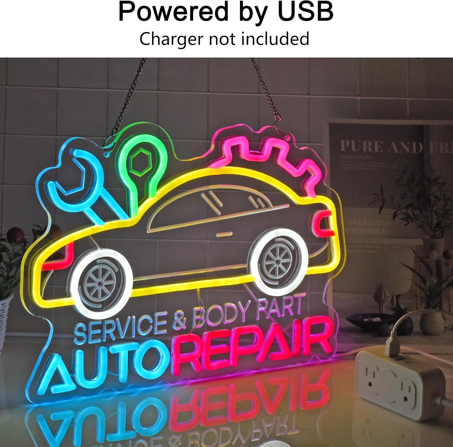 Auto Repair Neon Sign Neon Lig - Auto Repair Shop In incelemesi ve fiyatı