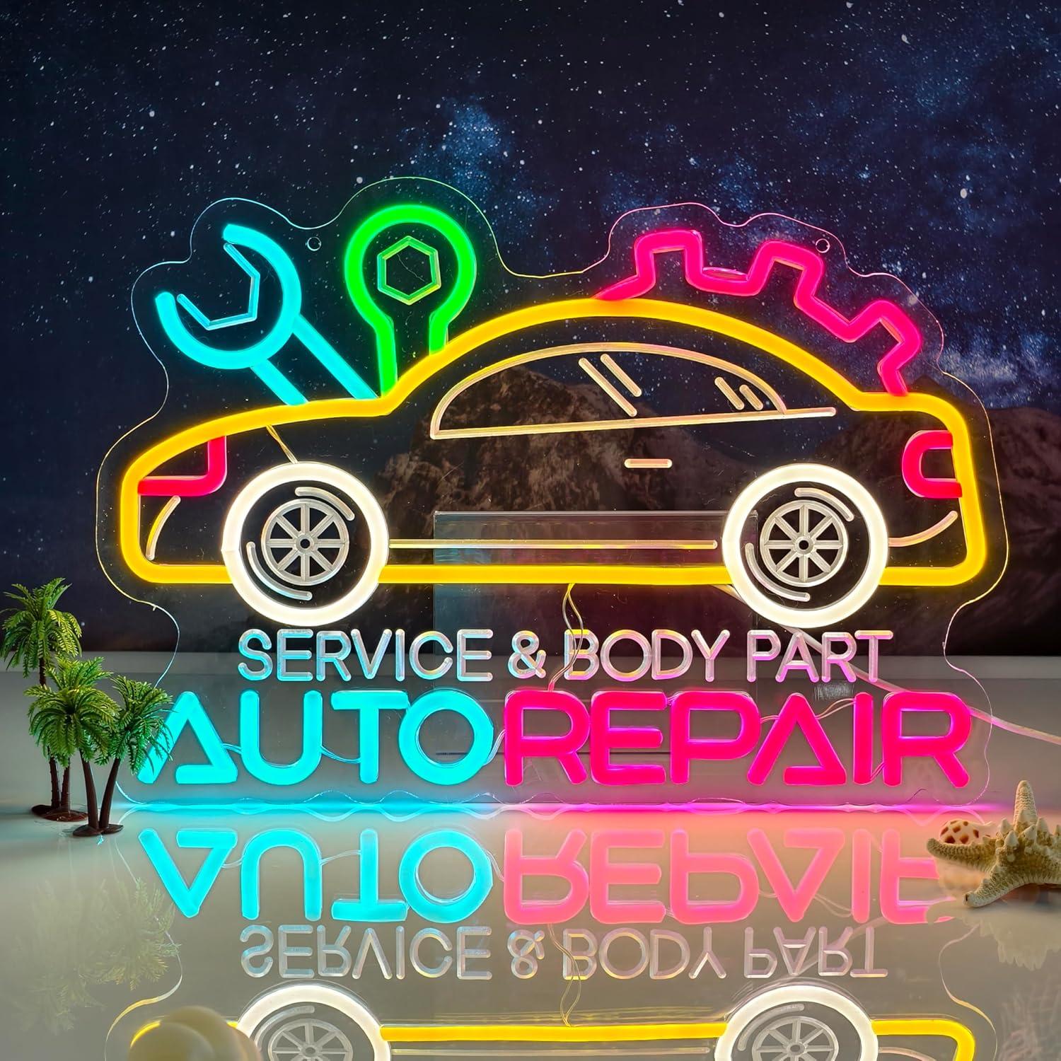 Auto Repair Neon Sign Neon Lig - Auto Repair Shop In incelemesi ve fiyatı
