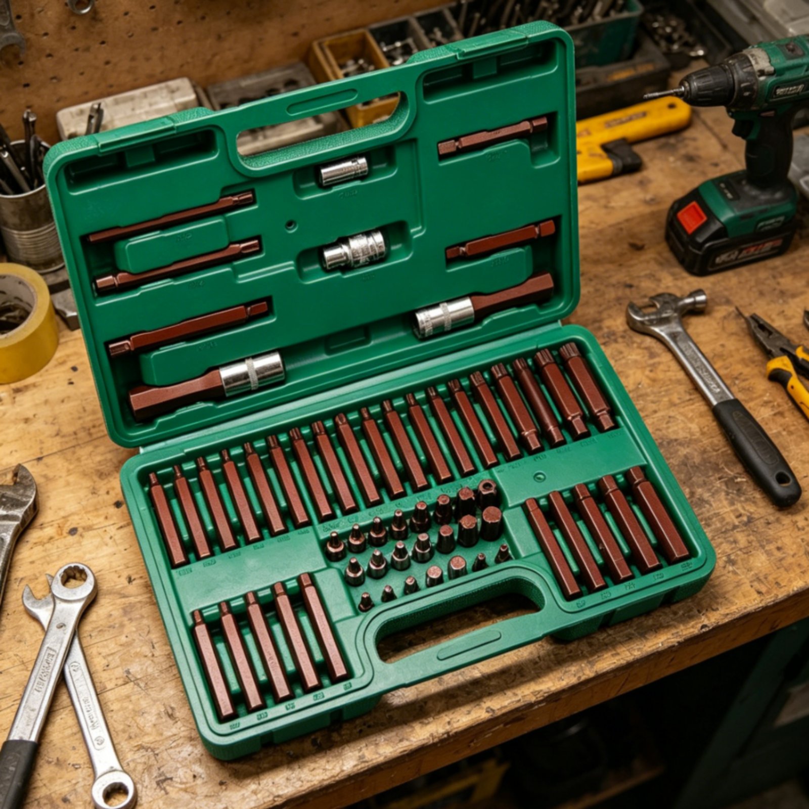 60 Pieces Star Drive Bit Set H - Auto Repair Shop In incelemesi ve fiyatı